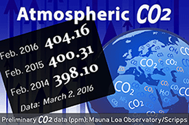 Atmospheric CO2 data